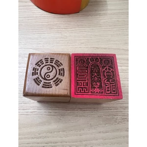 [Chính hãng] Con dấu Đạo giáo-,Ấn Mộc Tự Nhiên Tâm Linh-Gỗ táo, gỗ đào chuẩn 100%-Ngọc hoàng sắc lệnh