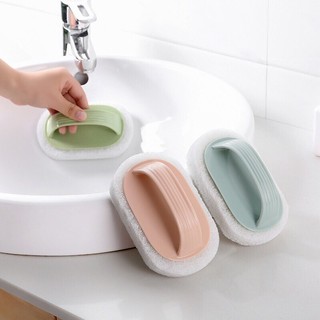 Bàn chải bọt biển cọ rửa đa năng có tay cầm tiện dụng