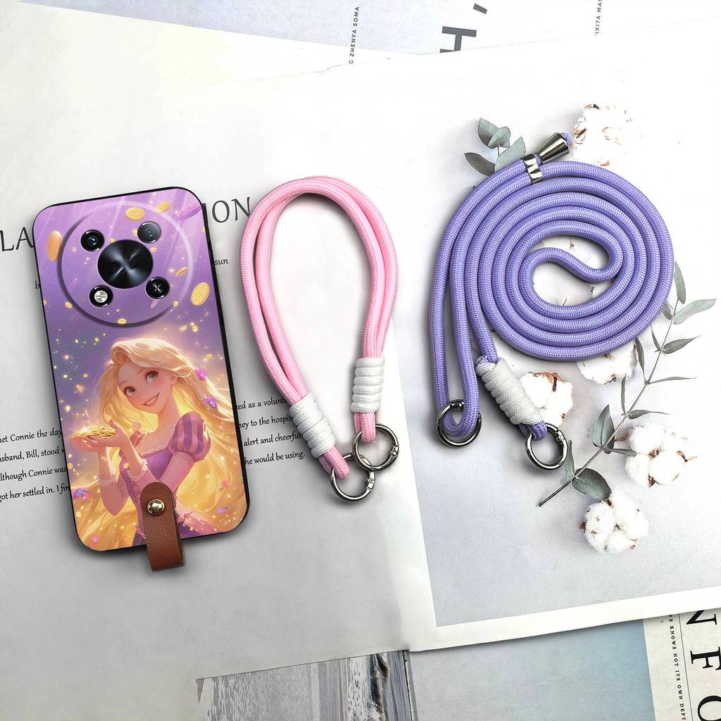 Bọc Toàn Bộ Vỏ Mềm Ốp lưng Itel RS4 / S666LN Chống Sốc Thiết Kế Thời Trang Đeo Ngang Graffiti Chống Va Đập Hoạt Hình Ốp Lưng Chống Bụi Dễ Thương TPU Vòng Cổ Dây Buộc Silicon Hình Chữ Thập