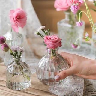 Bình hoa mini bằng thủy tinh Bắc Âu siêu xinh - SUNND