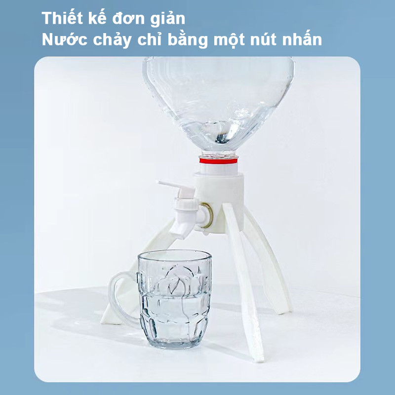 Giá đỡ bình nước kèm vòi tiện lợi, kệ úp bình nước đóng chai dùng cho gia đình và văn phòng hiện đại
