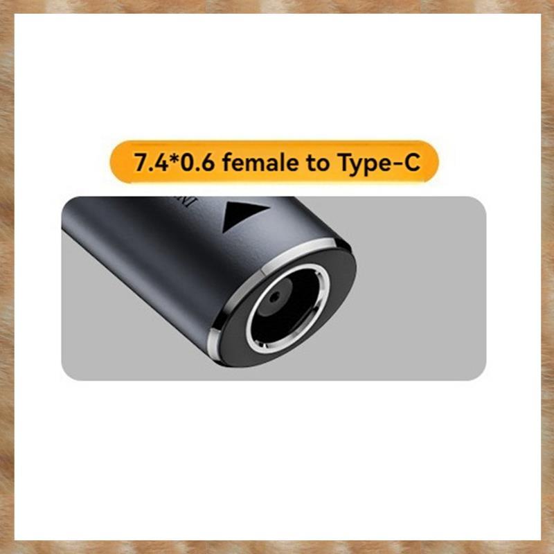 [S Z] Bộ sạc máy tính xách tay DC 140W 5V 9V 20V DC 7.4x0.6mm Nữ sang USB C Loại C PD Bộ chuyển đổi nguồn Cáp sạc nhanh