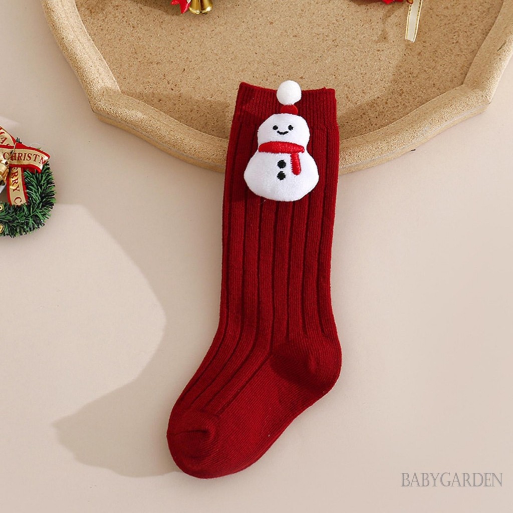 0-5 tuổi Trẻ mới biết đi Giáng sinh Tất trang trí ông già Noel / người tuyết Cotton mềm mại