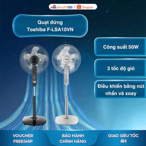 Quạt đứng Toshiba F-LSA10VN - Công suất 50W - Bảo hành chính hãng 12 tháng