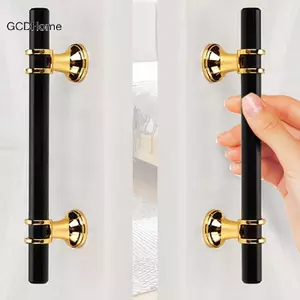 GCDHome Tay Cầm Tủ Vàng Hiện Đại - Núm Ngăn Kéo Chắc Chắn Cho Nội Thất Nhà Bếp Có Chất Liệu Hợp Kim Kẽm HOT