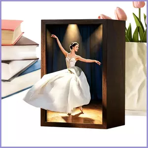 Hộp Đựng Khăn Giấy Vuông Ba Lê Vũ Công Bằng Gỗ Trang Trí Phòng Tắm Hộp Đựng Khăn Giấy Cho Phòng Tắm Nhà Vệ Sinh mueadsyvn