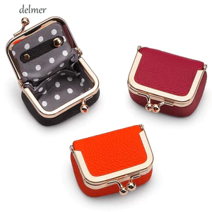 Túi đựng trang sức da DELMER, Túi đựng tiền xu bằng da PU màu trơn, Bông tai túi nhỏ đa chức năng hình vuông tinh tế