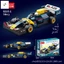 Khối xây dựng ô tô kéo lùi F1 Racing - Đồ chơi mô hình lắp ráp cho bé trai