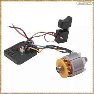 Lắp ráp động cơ không chổi than bằng điện Lithium 21v 12teeth Bảng điều khiển động cơ máy khoan lithium không chổi than