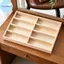 Pufangbliss 8 Lưới Gỗ Khay Trang Sức Nhiều Lưới Sắp Xếp Lưu Trữ Hộp Trưng Bày Cho Bông Tai Vòng Tay Nelace Phù Hợp Với Tủ Quần Áo Bàn VN