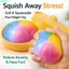 QEARY Hấp Bun Bóp Đồ Chơi, Với Hấp Màu Cầu Vồng Hấp Bun Squishy Đồ Chơi, Văn Phòng Thông Hơi Mềm Mại Dễ Thương Hình Dạng Thực Phẩm Fidget Đồ Chơi Cảm Giác Ủng Hộ Tiệc