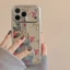 Ốp Điện Thoại Họa Tiết Nơ Họa Tiết Họa Tiết Da Báo Cho OPPO A3 A5 A5i A6 Pro A3X A5X A6X A6S A6C A6T A55 A56 A57 A58 A78 A79 Trang Điểm Gương