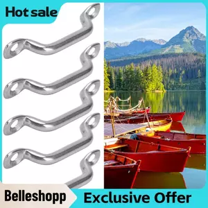 Belleshopp 10 Chiếc Thuyền Trên Miếng Đệm Mắt Sàn Vòng Buộc Xuống Bộ Thép Không Gỉ 316 Bộ Dụng Cụ Sửa Phao Thuyền Kayak Buggy Downs Xe Jeep Cửa Giới Hạn Dây Đeo Bạt Tán