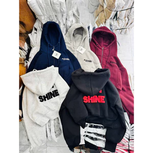 Áo Khoác Nỉ Lửng Nữ Form Rộng Có Mũ Khóa Kéo Logo Thêu Dày Dặn Basic Hot Trend HIYU 66 STORE