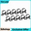 Belleshopp Kẹp ống 10 chiếc Kẹp ống nhiên liệu nhỏ bằng thép không gỉ 6mm-20mm Kích thước tùy chọn(1)
