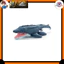 Jurassic World Mosasaurus plush toy, approximately 44 cm wide.