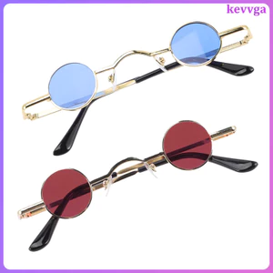 2 Chiếc Kính Dự Tiệc Khiêu Vũ Kính Mát Tròn Lớn Cosplay Lễ Hội Kính Mắt Mát kevga
