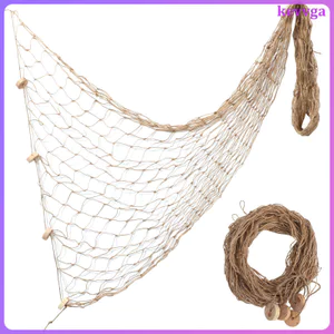 Mục Đèn Nâu Trang Trí Tường Dưới Biển Trang Trí Tiệc Lưới Câu Dệt Vintage Nàng Tiên Cá kevga