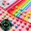 CANAMEK 210 / 540 Cái Origami Luy Star Ruy Băng Màu Dải Giấy Gấp Bộ Luy Wish Ngôi Sao Trang Trí Chúc Ngôi Sao Cho Trẻ Em (Màu Ngẫu Nhiên) CSF