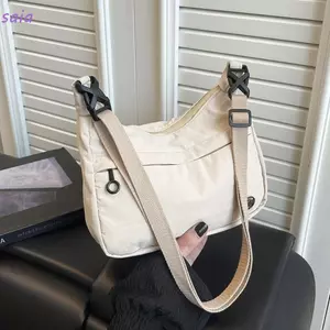 Túi đeo chéo SAIA, Túi đeo vai nhẹ chống thấm nước, Túi đựng bánh bao dung tích lớn bằng vải Canvas