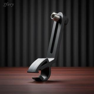 Jfory Rim Audio Pickup Kẹp góc có thể điều chỉnh Mic Clip Đế trống chống sốc 1-pk