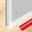 Nút chặn dự thảo cửa hình chữ T JUIC 3 / 6M, Dải niêm phong silicon chống gió cho khe hở Windows, Dải thời tiết tự dính chuyên nghiệp bên khung cửa