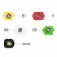 TMOY 1 / 4 "Qui Connect Bộ ghép nối quay Bộ chuyển đổi có thể điều chỉnh với 5 đầu phun Kết nối đồng cho máy rửa xe áp suất cao TMOY