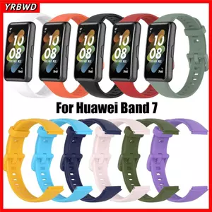 YRBWD Dây đeo silicon Vòng đeo tay Phụ kiện Dây đeo đồng hồ mềm cho Huawei Band 7
