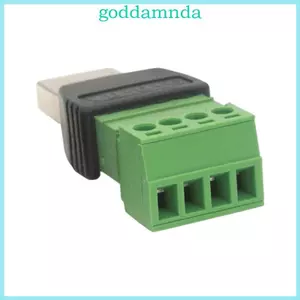 Đầu nối USB không hàn GODD USB 2 0 Đầu cắm nam sang đầu cuối vít Bộ chuyển đổi