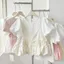 Set áo cộc tay bồng + áo 2s chấm bi dễ thương - - Hieuvy Botique