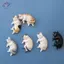 HFTOY 6 Chiếc Kawaii Nhựa Mini Mèo Ngủ Nhân Vật Mini Những Điều Thu Nhỏ Tượng Nhà Búp Bê Phòng Trang Trí Nhà Vật Dụng Phụ Kiện Bàn Làm Việc ~