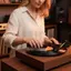 GE Bàn Xoay Vinyl Record Bộ Làm Sạch Bàn Chải Kim Chống Tĩnh Điện Dụng Cụ Làm Sạch Sâu Di Động Cho Gia Đình Chăm Sóc Âm Thanh VN