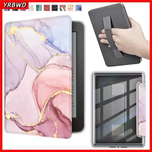 YRBWD 6 inch e-Reader, Vỏ thông minh chống sốc Acrylic, Da chuyên nghiệp Folio Funda cho Kindle 2024 / 2022 Thế hệ thứ 11 C2V2L3 RS23CV