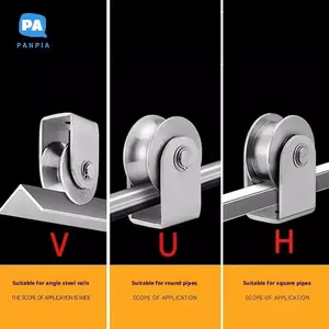 Bánh xe lăn cửa trượt hình chữ V bằng thép không gỉ hạng nặng chống mài mòn cho cửa trượt sân dân cư VN