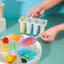Ziyulinyuk 4 Cell Kem Popsicle Khuôn DIY Máy Làm Kem Tự Chế Hộp Đá Trẻ Em Mùa Hè Khuôn Kẹo Khay Đá Tiện Ích Nhà Bếp VN