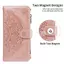 YJD Ốp Lưng Cho Xiaomi 17T Pro Da Mandala Nổi 9 Tờ Khe Cắm Thẻ Dây Đeo Tay Chống Rơi Vỏ Điện Thoại