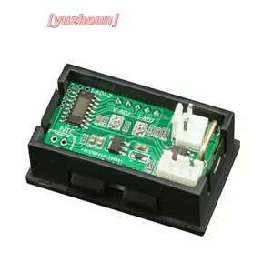 DC 0-100V 10A Vôn kế kỹ thuật số Ampe kế hiển thị kép Máy dò điện áp hiện tại Bảng điều khiển Ampe Vôn kế 0,28" LED xanh đỏ