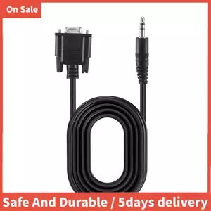 Cáp nữ DB9 9 Pin VGA, DB 9 Nữ sang TRS 3.5mm (1 / 8in) TRS Stereo Nam Cáp dữ liệu nối tiếp-6 Feet