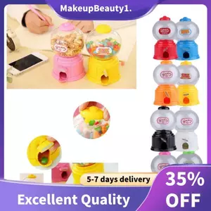 Dễ Thương Kẹo Mini Máy Kẹo Bong Bóng Gumball Dispenser Đồng Xu Bank Đồ Chơi Trẻ Em Nhiều Màu ngẫu nhiên, Khoảng 14,5 x 8,7cm