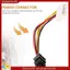 Cáp nguồn ổ cắm nữ 4 chân sang 6 chân cho bộ chuyển đổi PCIe PCI Express