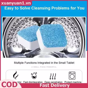 XUAN 12 / 24 Chiếc Máy Giặt Làm Sạch Viên Sủi Máy Giặt Xi Lanh Bụi Vệ Sinh Sâu Bụi Bẩn Tẩy Đa Năng VN
