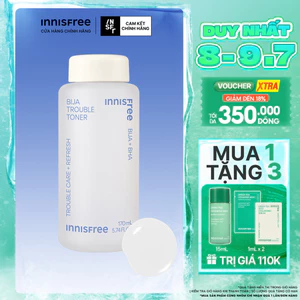 Nước cân bằng dành cho da mụn Innisfree Bija Trouble Toner 170ml