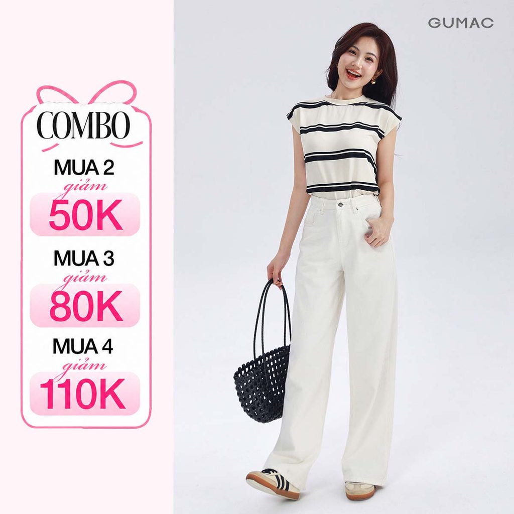 Quần Jeans Nữ Ống Suông Gmorning Cơ Bản Chất Denim Mềm Trẻ Trung Dễ Phối Đồ YQJF03049