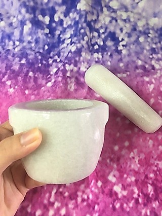 Bộ Cối Chày Thuỷ Tinh_ Cối Chày Đá_ Dụng Cụ