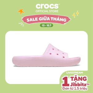 Dép Quai Ngang Unisex Crocs Classic V2 - Pink Milk - 209401-6ZW