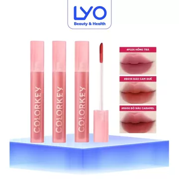 Son Kem Lì Colorkey Mịn Mượt Lâu Trôi Airy Velvet Lip Lacquer 2.5g