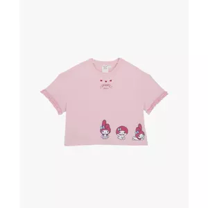 SKECHERS - Áo thun bé gái cổ tròn Hello Kitty & My Melody_SL226G256-003G