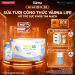 Combo 3 Thùng 12 hộp Varna Life sữa tươi công thức hỗ trợ sức khỏe tim mạch (Tím) (12 hộp giấy x 200ml) — ảnh 1