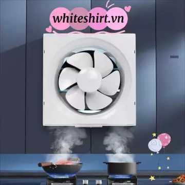 Máy thông gió phòng tắm WHITESHIRT‌, Quạt xả mạnh mẽ, Tiết kiệm năng lượng vuông ‌Quạt thông gió nhà bếp có độ ồn thấp Quạt thông gió gia đình