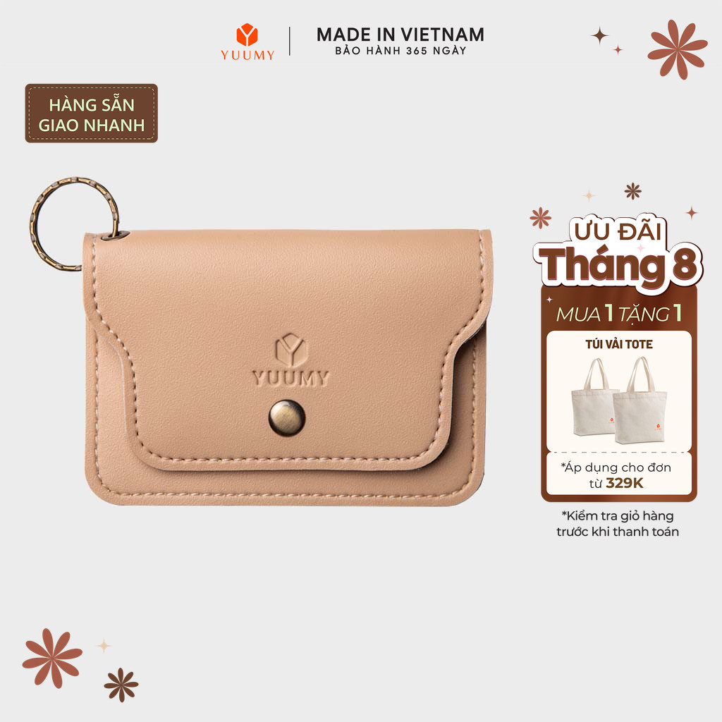 Ví Yuumy (Thời trang nữ nắp gập cỡ nhỏ – Ví móc khóa da thời trang YMK10) Bagsmart